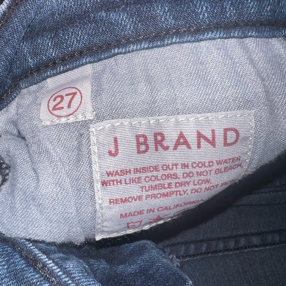 J Brand Skinny Leg Dark Blue Denim Jeans Size 27 - Picture 7 of 11